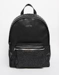 M: Calvin Klein 2SM Logo Backpack, BrownKhaki