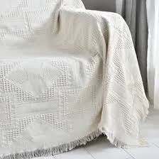 Plaid Muslin Cotton Sofa Cover With Tassel Detail Perfect For Living Room, Armchair, Loveseat, Recliner, And Throw Blanket From Melome, $23.11 | DHgate.Com