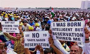 Image result for reservation agitation in india