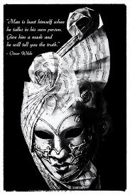 A Picture Of A Venitian Mask Accompanied By An Oscar Wilde Quote ... via Relatably.com