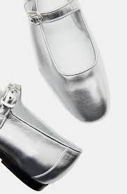 Mary Jane in Silver Leather 38 - Product from Bunny and Babe Winnetka
