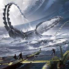 Rendezvous With Rama- No time for new personal projects these days so enjoy this new movie of an old image! From Arthur Clarke's iconic #scifi story #scifiart #spaceship #space #seti #cosmos #rendezvouswithrama