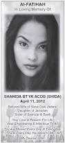 Shahida Binti Ya&#39;acob (Shida). Source: The Star, 11th April 2013, Page 49. Related posts: Shahida Binti Ya&#39;acob (Shida) IN LOVING MEMORY OF Shahida Binti ... - ShahidaBintiYaacobShida