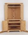 Kulman tietokoneen armoire desk