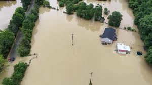 Aerial video shows extent of deadly flash flooding in Kentucky