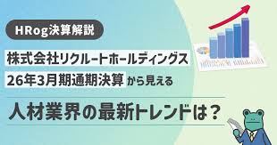 【HRog決算解説】株式会社リクルートホールディングスの2026年3月期通期決算から見える人材業界の最新トレンドは？