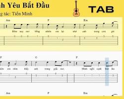 Hình ảnh về Tab guitar Nơi tình yêu bắt đầu