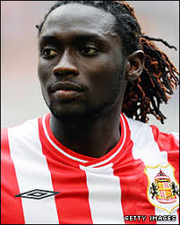 Sunderland striker Kenwyne Jones. Liverpool and Birmingham have been linked with Jones - _47141938_jones_credit