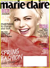 Michelle Williams Covers &#39;<b>Marie Claire</b>&#39; February 2011 - michelle-williams-marie-claire-february-2011