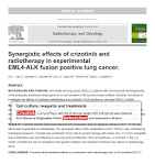 Crizotinib radiotherapy