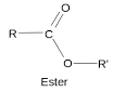 Formule générale d'un ester