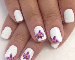 Hình ảnh về Orchid nail design