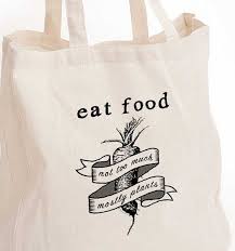 Michael Pollan Quote: Eat food not too much by DesignGenesStudio via Relatably.com