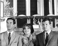 Mission Impossible 1966 TV series cast Peter Graves as Jim Phelps Martin Landau as Rollin Hand Barbara Bain as Cinnamon Carter Greg Morris as Barney Collier Peter Lupus as Willy Armitage 1960s CBS television stills tape recorder briefing tape smoke, AI generated