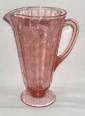 Unique pink glass pitcher related items Etsy