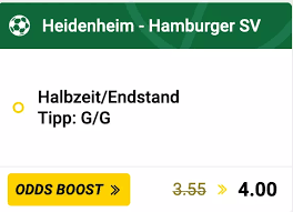 1. FC Heidenheim vs. Hamburger SV – Top Quotenboost bei Interwetten am 07.02.2026