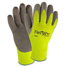 Wells Lamont® FlexTech™ Hi-Vis Sandy Latex Palm Glove ...