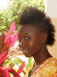 ... into her hair, after school. The picture shows the pleasing results which Fatou proudly showed off. - FatouManneh