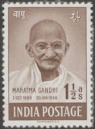 India Post: Mahatma Gandhi - gandhi_brownstamp_1948