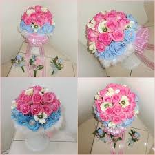 Image result for karangan bunga mawar biru