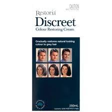 نتيجة بحث الصور عن ‫كريم رستوريا لاسترجاع اللون الطبيعي للشعر الأشيب Restoria Discreet Hair Cream‬‎