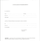 Attestation d'hebergement