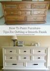 Painting stained furniture