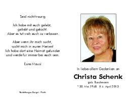 Bilder von Christa Schenk