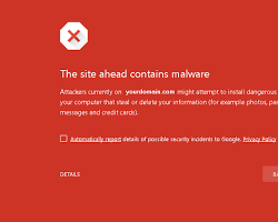 Gambar Malware warning