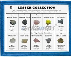 Mineral luster types