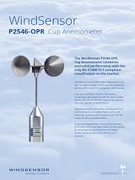P2546-OPR Cup Anemometer Overview | PDF | Metrology