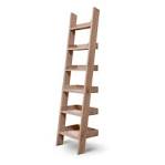 Oak ladder bookcase