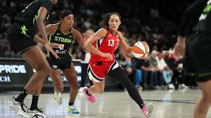 Aaliyah Nye Shines for Aces, Tying WNBA Career High