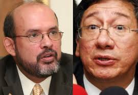 Los expresidentes de la Corte Suprema Francisco Ricaurte y Pedro Munar, así como el expresidente - 315460_152336_1