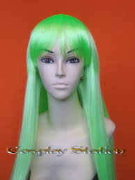 Long Green Cosplay Wig Material: HIGH QUALITY 100% Kanekalon fiber(Salon-Grade) &quot;one-size-fits-most&quot; and work for both men and women. - wig155-1