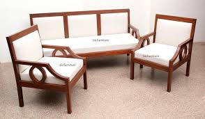 Image result for WOODEN SOFA SET