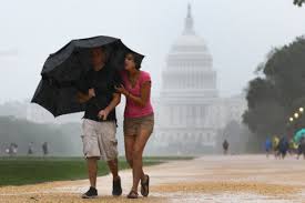 Monday afternoon, evening thunderstorms could produce damaging wind gusts for DC area