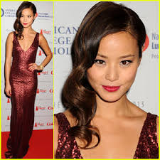 Jamie Chung sparkles in ruby as she arrives on the red carpet of the 2013 Heart Truth Red Dress Fashion Show held at the Hammerstein Ballroom on Wednesday ... - jamie-chung-the-truth-heart-fashion-show-2013