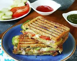 Veg grilled sandwich ingredients