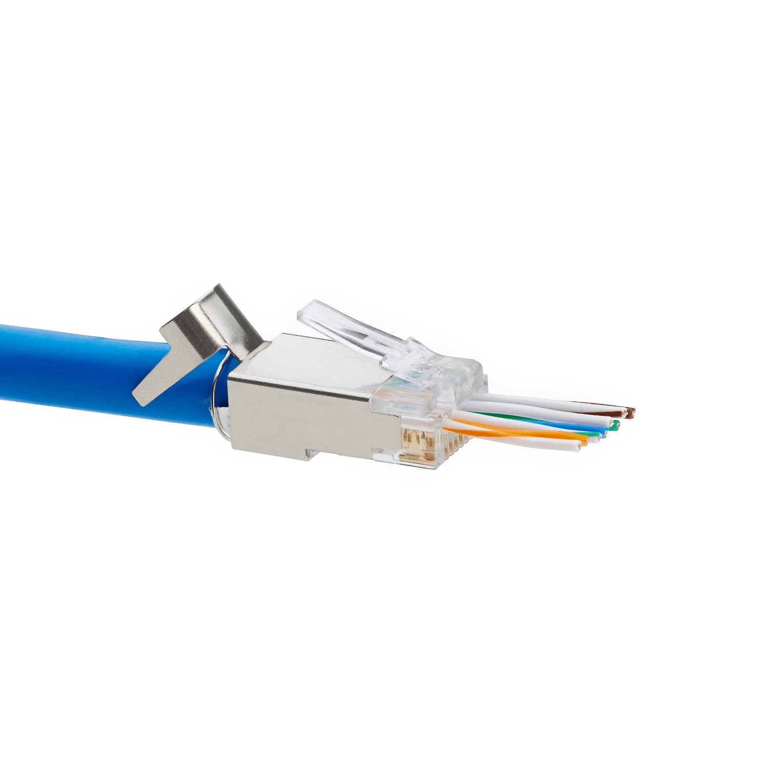 Cat6/6A Pass Through Rj45 Connectors Shielded