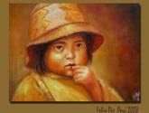 Pintura. la nena Felix Pio Salazar Ramos. $ 387,00 USD. ¡Envío y devolución gratis! - 8457026558098007