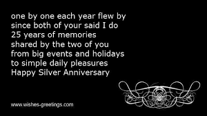 Quotes for 25th wedding anniversary poems invitation wordings via Relatably.com