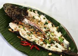 Image result for cá lóc nướng rơm
