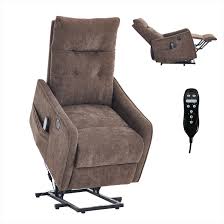 Naturefalls Brown Chenille Power Lift Recliner Chair Senior ...