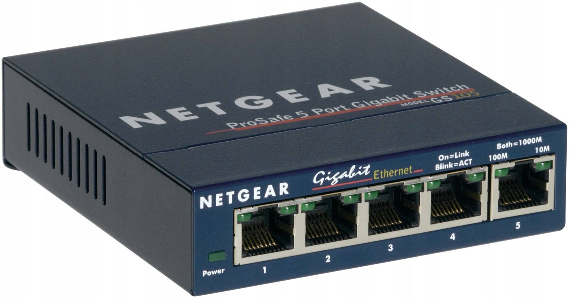 Netgear 5-Port Gigabit Ethernet Switch gs105na
