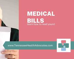 Image of person looking at a medical bill with a confused expression