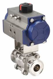 VNE, 4 in, 316 Stainless Steel, Pneumatically Actuated Two ...