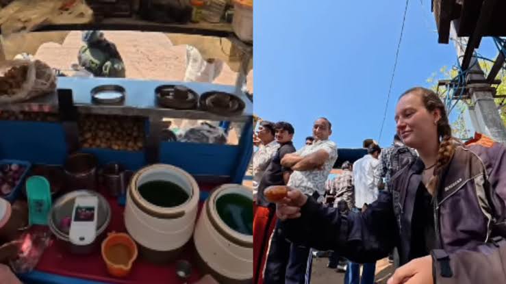 Dutch woman tries ₹20 roadside Pani Puri in Rajasthan, says "I like it" in viral video; clip highlights global appeal of Indian street food