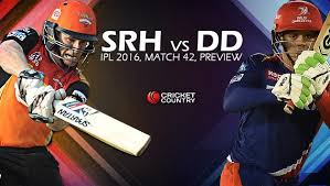 Image result for Sunrisers Hyderabad vs Delhi Daredevils