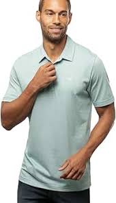 TravisMathew The Zinna Polo Heather Beryl Green SM at Amazon Men's Clothing store